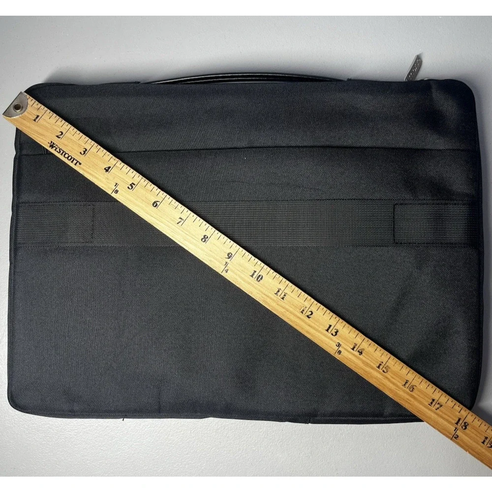Mosiso Laptop Soft Case Briefcase Top Handle Black Full Zip Cushioned w/ Pockets